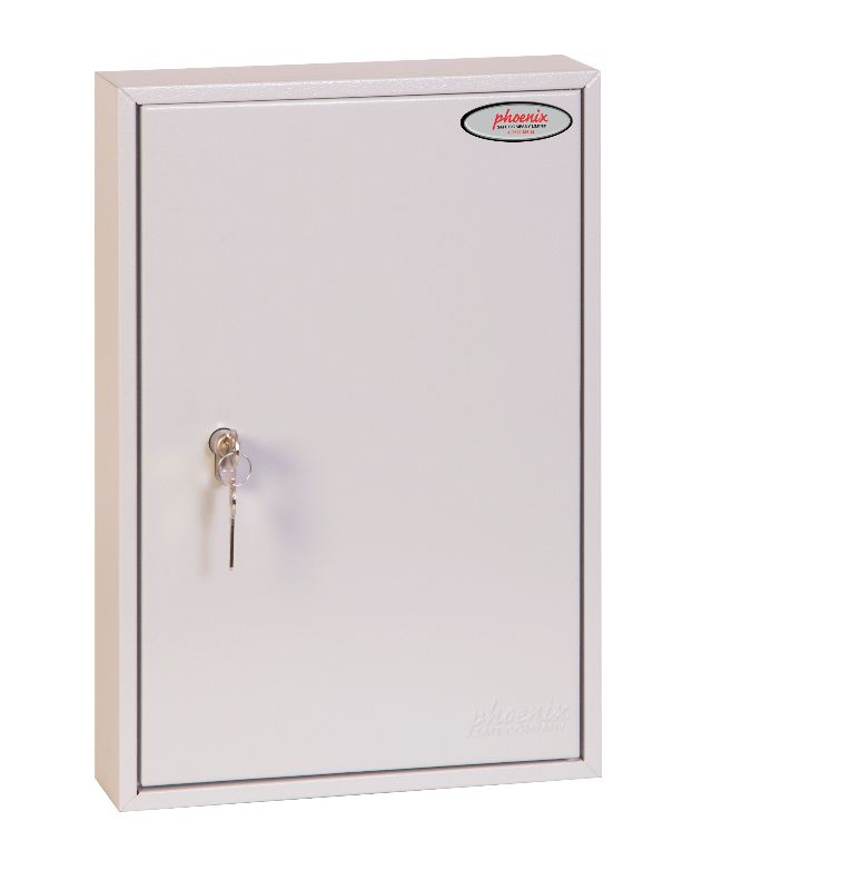 Phoenix Commercial Key Cabinet KC0602P 64 Hook with Euro Cylinder Lock Case - my-beautiful-safes