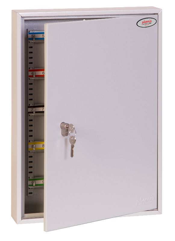 Phoenix Commercial Key Cabinet KC0603P 100 Hook with Euro Cylinder Lock Case - my-beautiful-safes