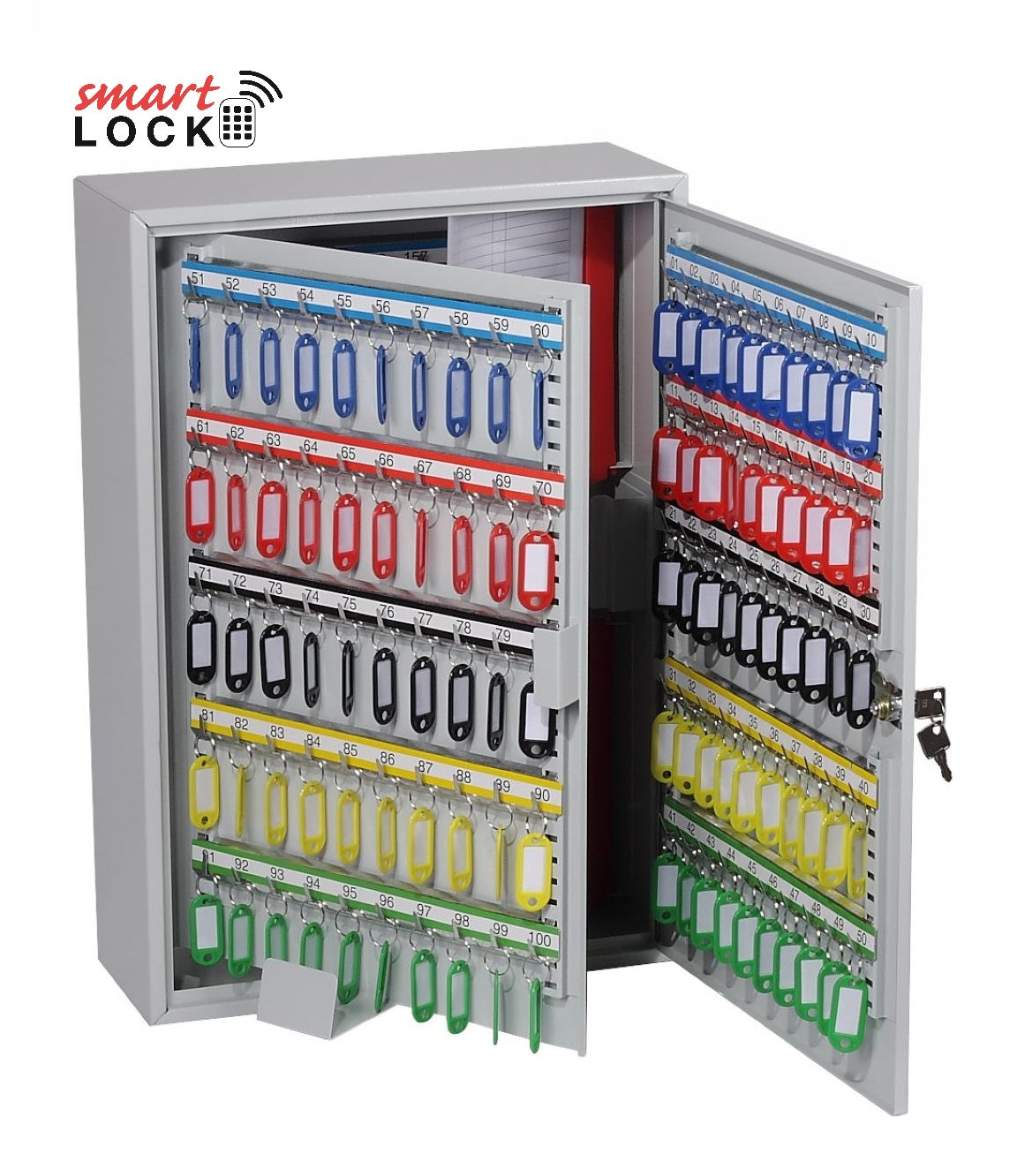 Phoenix Commercial Key Cabinet KC0604N 200 Hook with Net Code Electronic Lock. - my-beautiful-safes