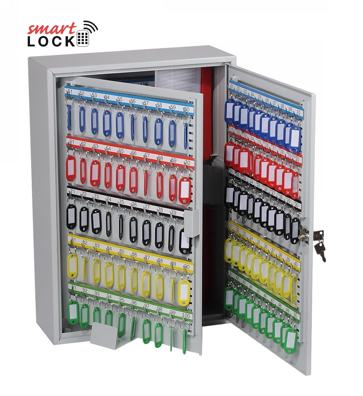 Phoenix Commercial Key Cabinet KC0605N 300 Hook with Net Code Electronic Lock. - my-beautiful-safes