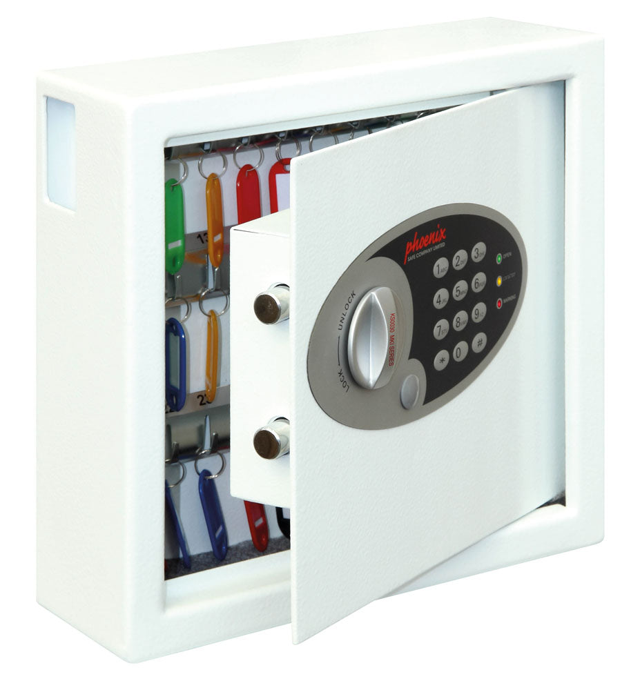 Phoenix Cygnus Key Deposit Safe KS0031E 30 Hook with Electronic Lock - my-beautiful-safes