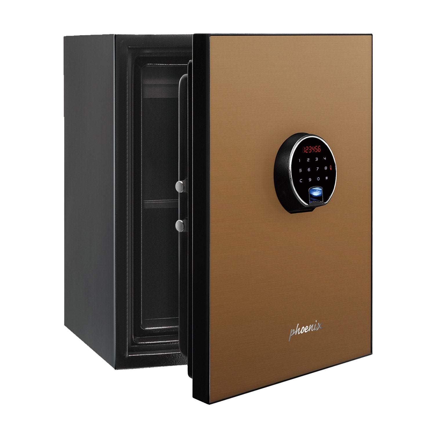 Phoenix Spectrum Plus LS6011FG Size 1 Luxury Fire Safe with Gold Door Panel and Electronic Lock - my-beautiful-safes