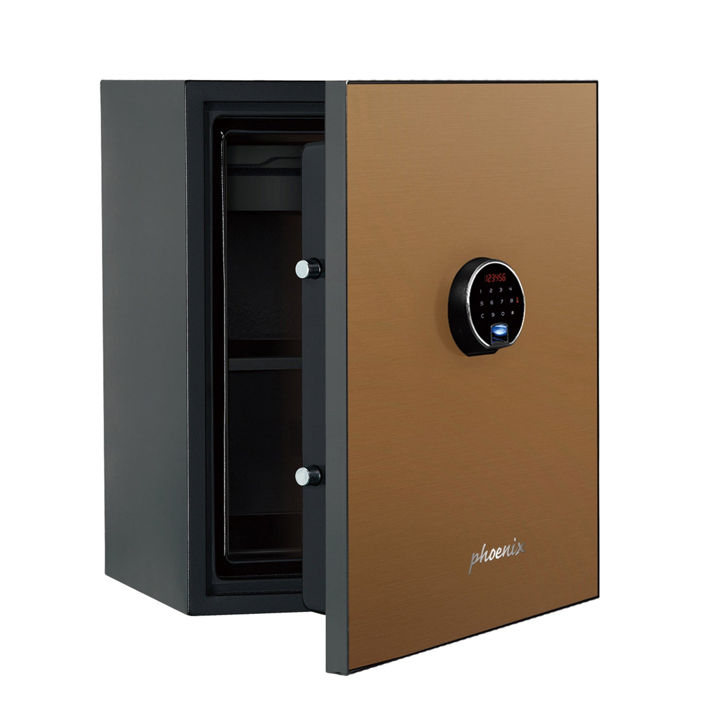 Phoenix Spectrum Plus LS6012FG Size 2 Luxury Fire Safe with Gold Door Panel and Electronic Lock - my-beautiful-safes