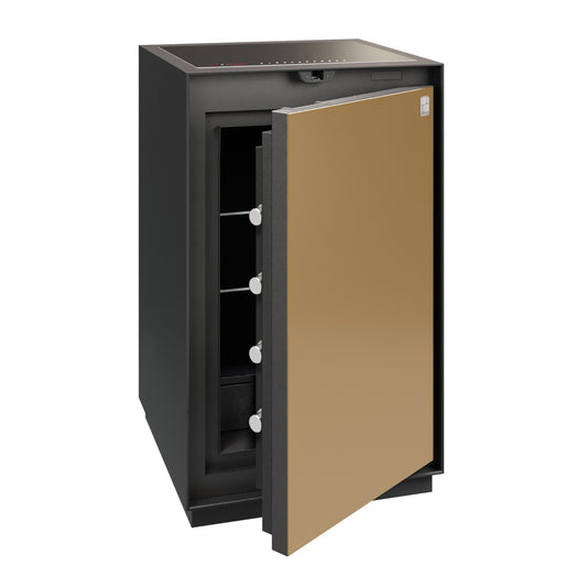 Phoenix Palladium LS8001EFG Luxury Safe in Champagne Gold with Fingerprint Lock - my-beautiful-safes