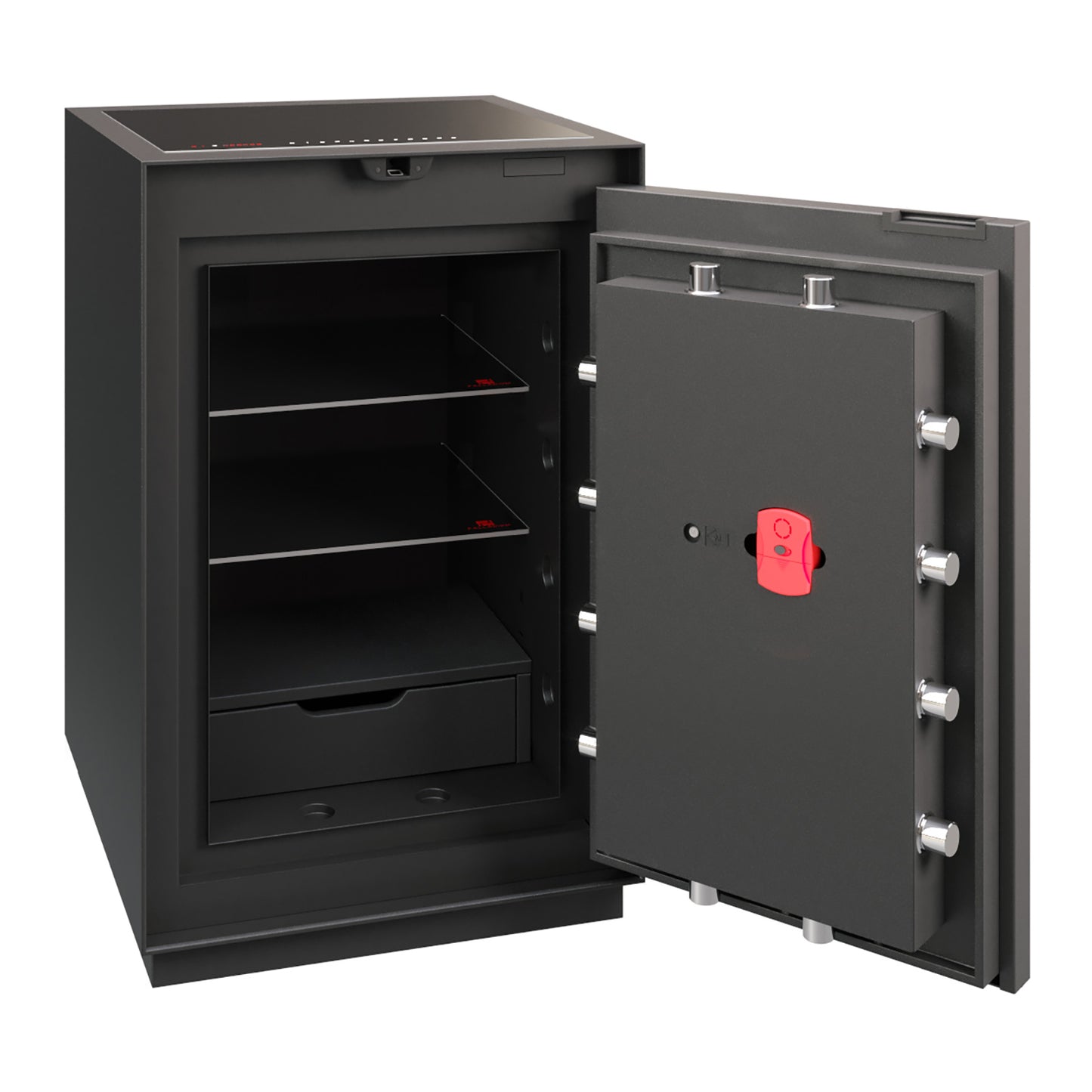 Phoenix Palladium LS8001EFN Luxury Safe in Nero Marquina with Fingerprint Lock - my-beautiful-safes