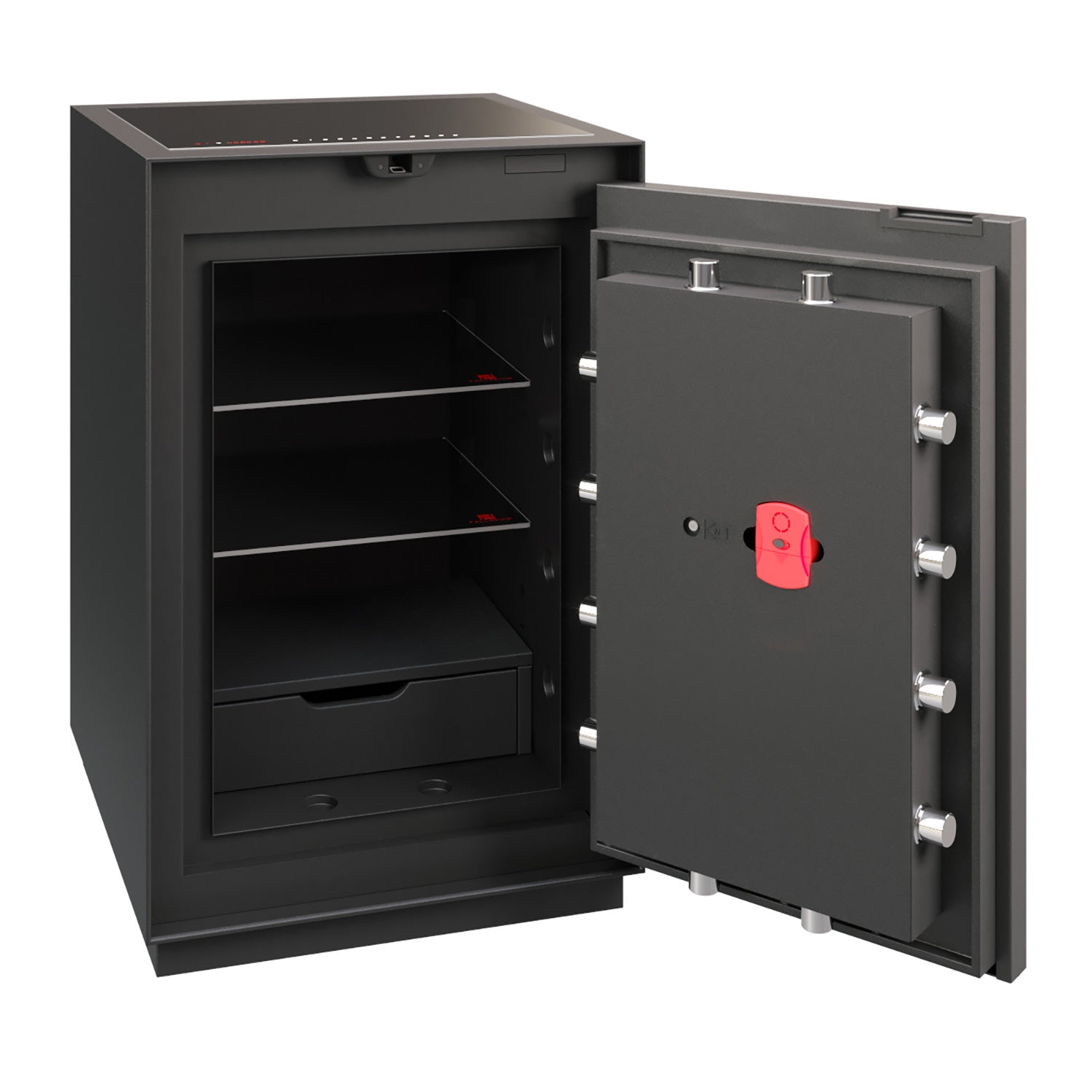 Phoenix Palladium LS8001EFO Luxury Safe in Smoked White Oak with Fingerprint Lock - my-beautiful-safes