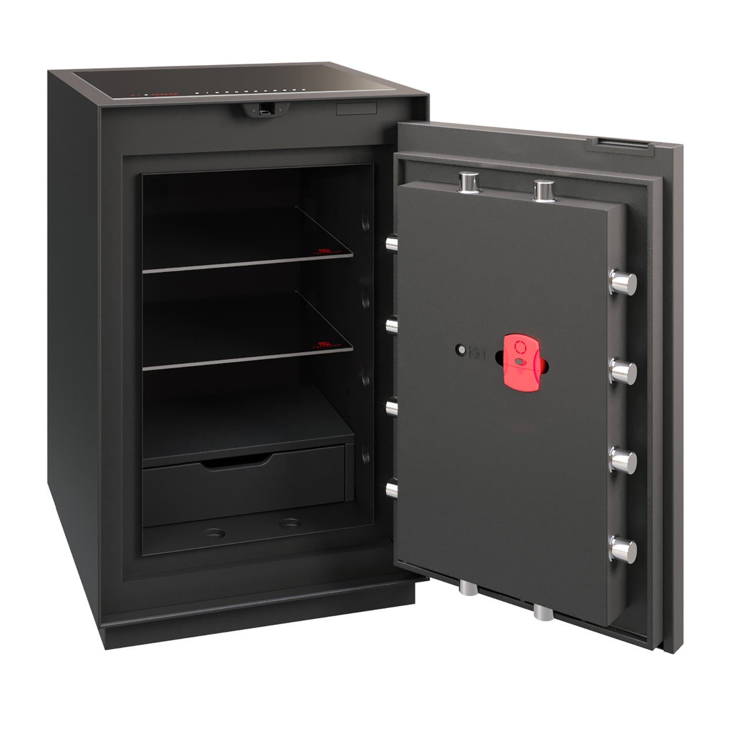 Phoenix Palladium LS8001EFW Luxury Safe in Smoked White Oak with Fingerprint Lock - my-beautiful-safes