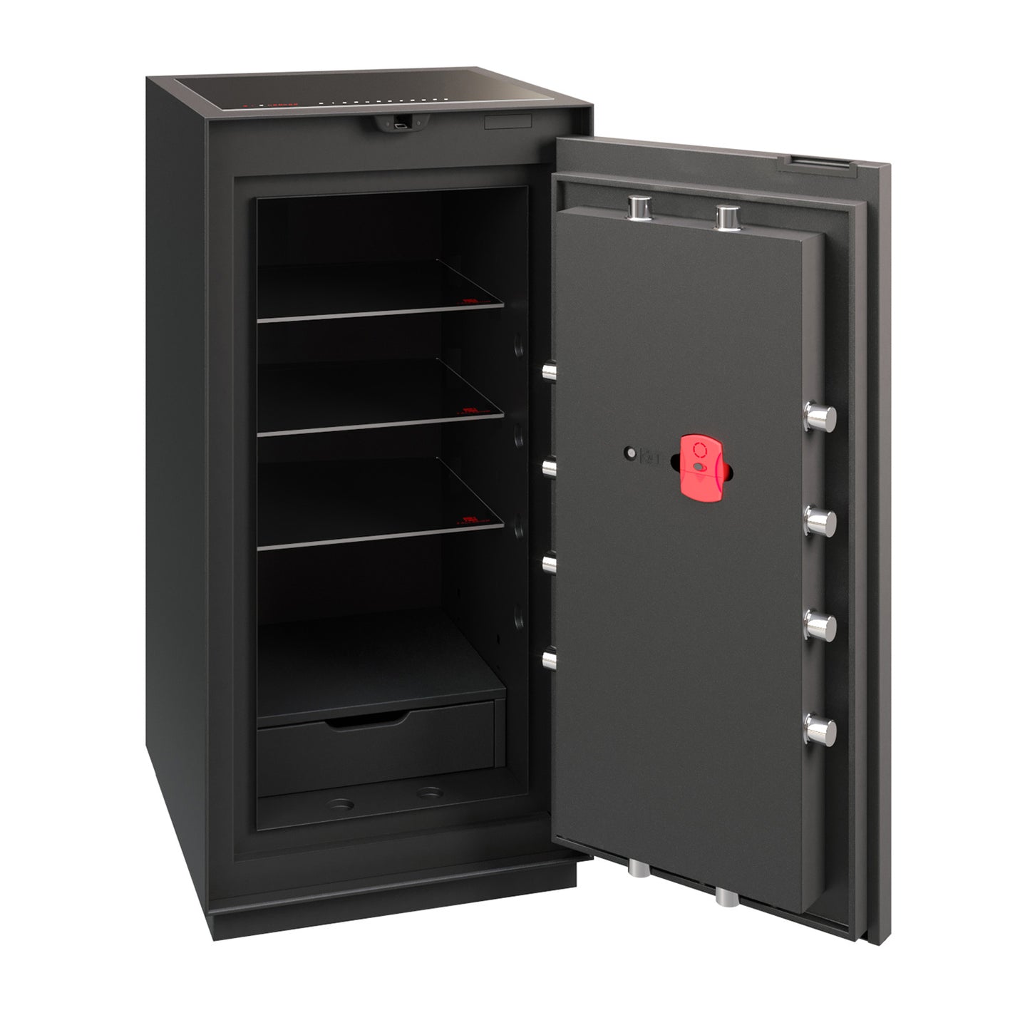 Phoenix Palladium LS8002EFO Luxury Safe in Smoked White Oak with Fingerprint Lock - my-beautiful-safes