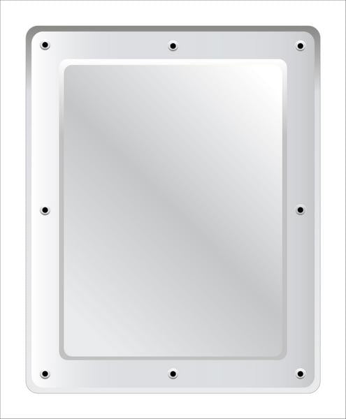 FLAT STAINLESS STEEL VANITY MIRROR – ANTI-VANDAL 500 X 400MM