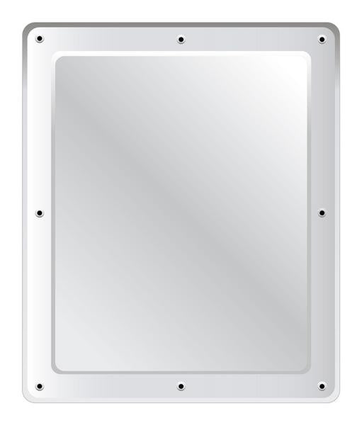 FLAT STAINLESS STEEL VANITY MIRROR – ANTI-VANDAL 600 X 500MM