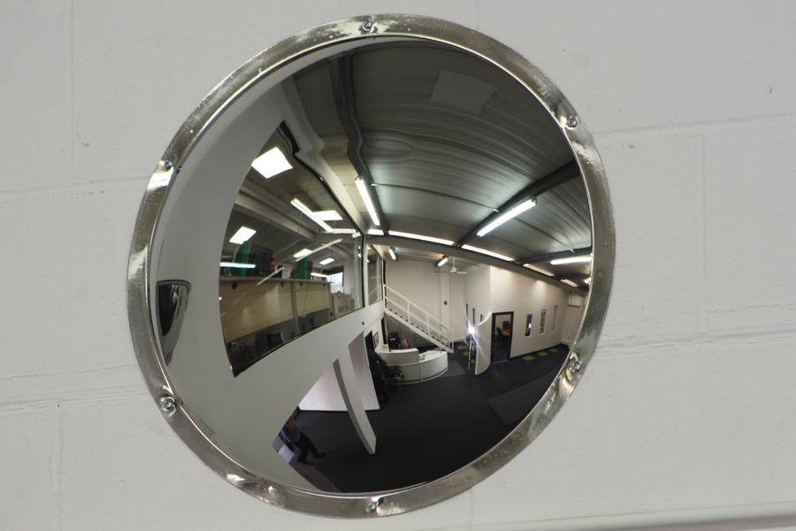 STAINLESS STEEL WALL DOME MIRROR – 500MM