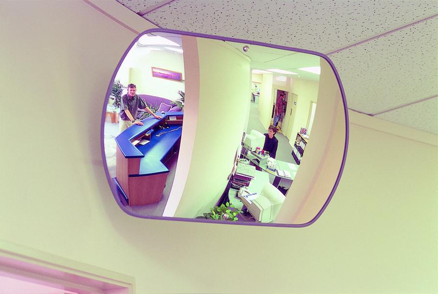 RECTANGULAR ACRYLIC INTERIOR CONVEX MIRROR