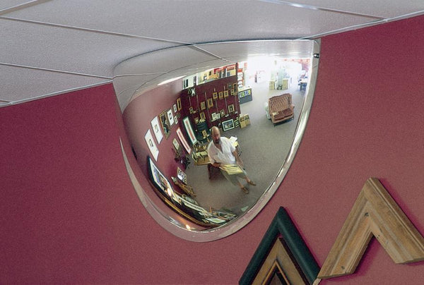 MIRROR 600MM HALF FACE DOME MIRROR