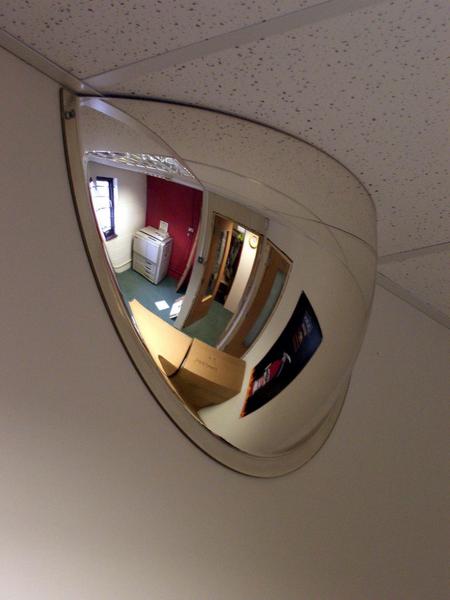 MIRROR 600MM HALF FACE DOME MIRROR