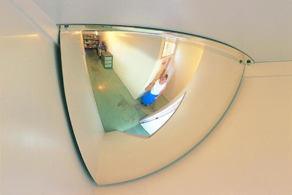 CONVEX QUARTER FACE DOME MIRROR 300 X 300MM