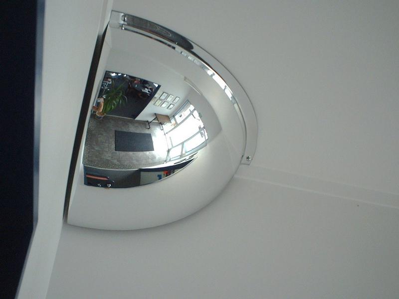 CONVEX QUARTER FACE DOME MIRROR 300 X 300MM