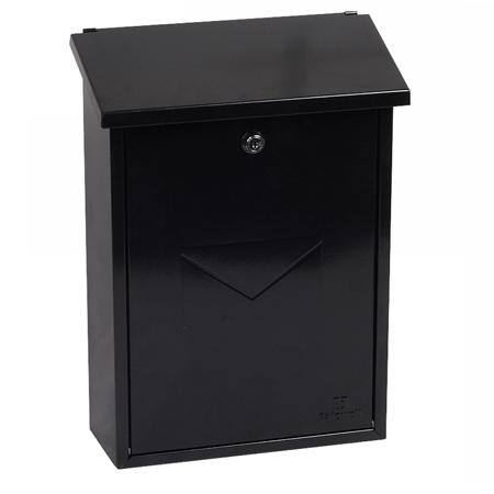 Phoenix Villa Top Loading Letter Box MB0114KB in Black with Key Lock - my-beautiful-safes