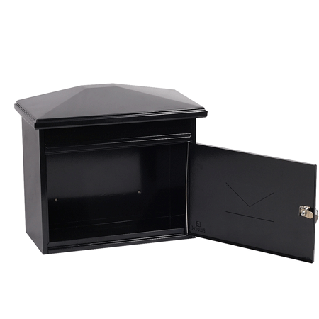 Phoenix Libro Front Loading Letter Box MB0115KB in Black with Key Lock - my-beautiful-safes