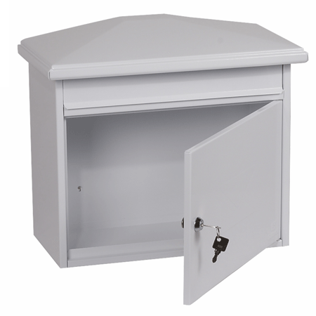 Phoenix Libro Front Loading Letter Box MB0115KW in White with Key Lock - my-beautiful-safes