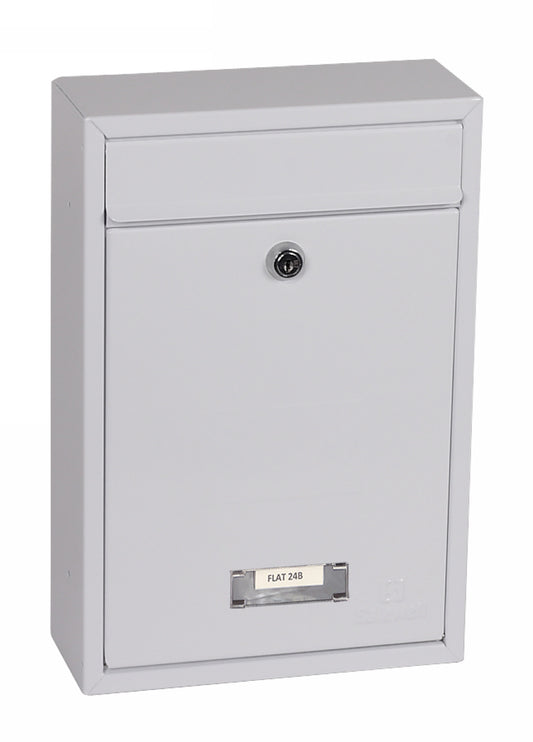 Phoenix Letra Front Loading Letter Box MB0116KW in White with Key Lock - my-beautiful-safes