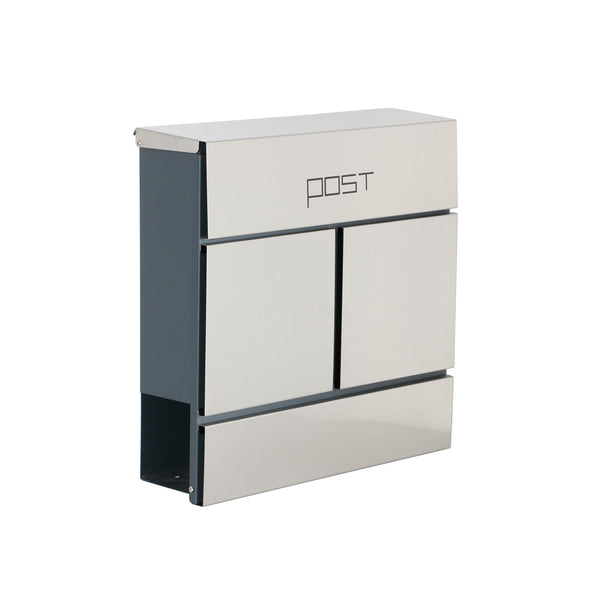 Phoenix Estilo Top Loading Letter Box MB0124KS in Stainless Steel with Key Lock - my-beautiful-safes