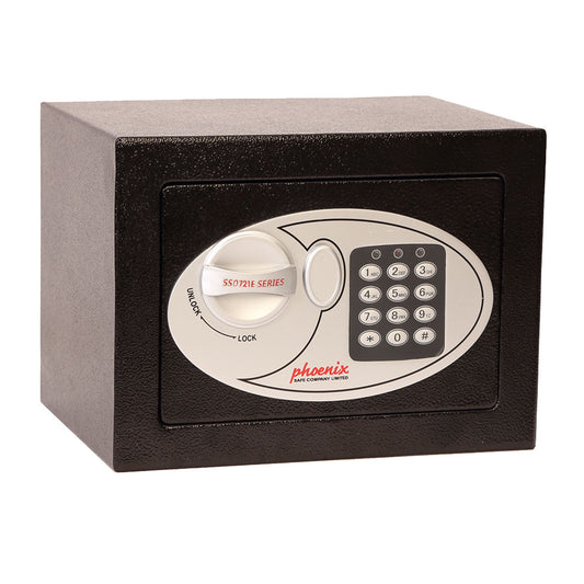 Phoenix Compact Home Office SS0721E Black Security Safe with Electronic Lock - my-beautiful-safes