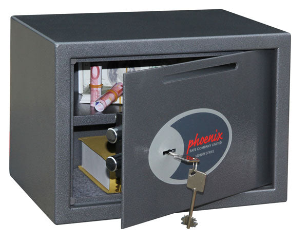 Phoenix Vela Deposit Home & Office SS0802KD Size 2 Security Safe with Key Lock - my-beautiful-safes