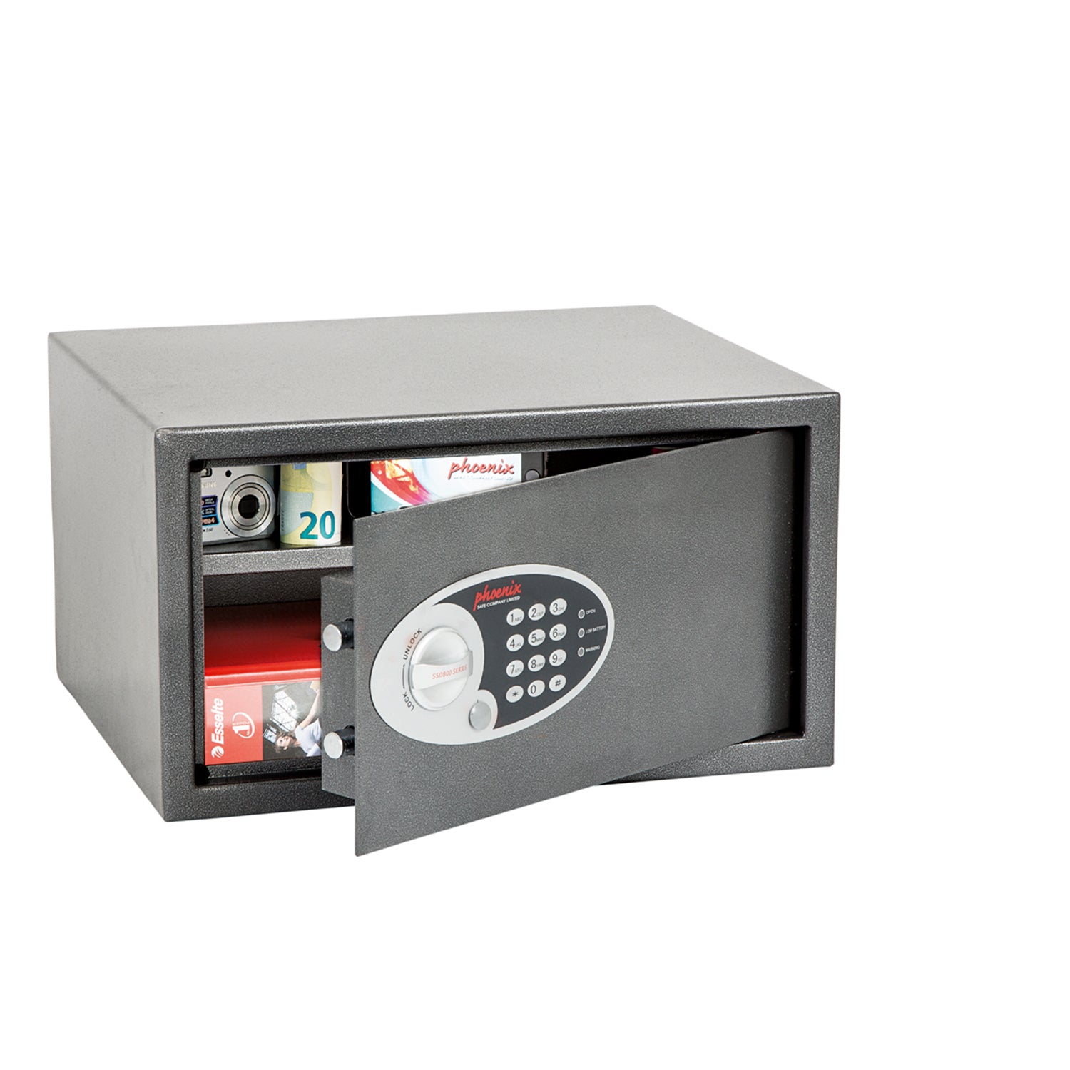 Phoenix Vela Home & Office SS0803E Size 3 Security Safe with Electronic Lock - my-beautiful-safes