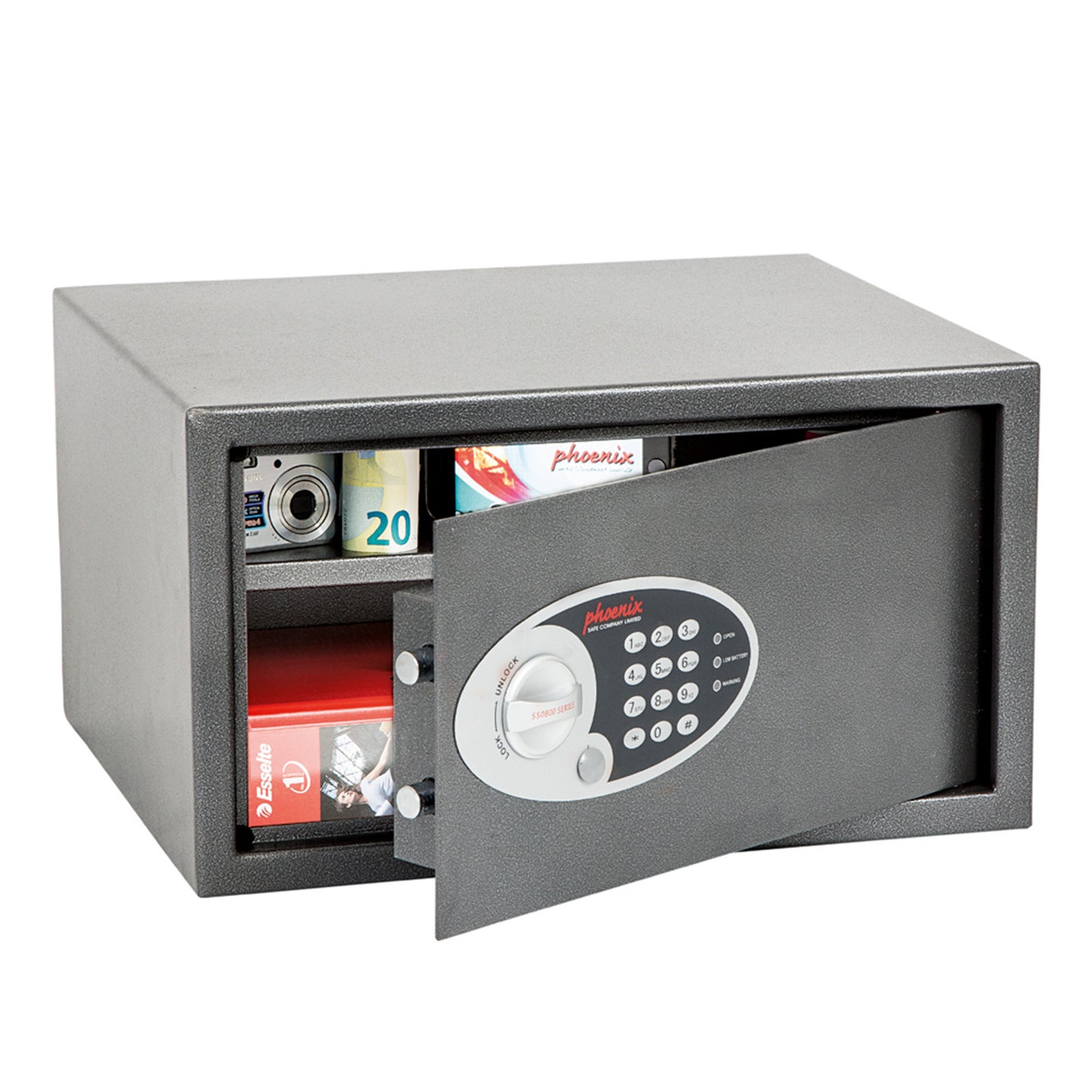 Phoenix Vela Home & Office SS0803E Size 3 Security Safe with Electronic Lock - my-beautiful-safes