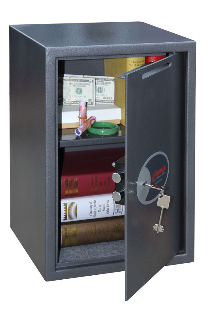 Phoenix Vela Deposit Home & Office SS0804KD Size 4 Security Safe with Key Lock - my-beautiful-safes